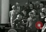 Image of Harry S Truman awards Medal of Honor Washington DC White House USA, 1951, second 4 stock footage video 65675020737