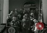 Image of Harry S Truman awards Medal of Honor Washington DC White House USA, 1951, second 21 stock footage video 65675020737