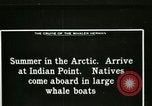 Standbild Captain Pedersen von Whaler Herman Trades mit Eskimos Indian Point Alaska USA, 1915, aus Sekunde 35 historischem Filmmaterial Videoclip 65675020846