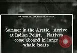 Standbild Captain Pedersen von Whaler Herman Trades mit Eskimos Indian Point Alaska USA, 1915, aus Sekunde 37 historischem Filmmaterial Videoclip 65675020846