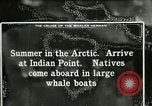 Standbild Captain Pedersen von Whaler Herman Trades mit Eskimos Indian Point Alaska USA, 1915, aus Sekunde 44 historischem Filmmaterial Videoclip 65675020846
