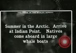 Standbild Captain Pedersen von Whaler Herman Trades mit Eskimos Indian Point Alaska USA, 1915, aus Sekunde 45 historischem Filmmaterial Videoclip 65675020846