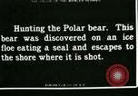 Standbild Polar Bear Jagd Herschel Island Arktischen Ozean, 1915, aus Sekunde 1 historischem Filmmaterial Videoclip 65675020856