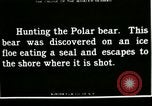 Standbild Polar Bear Jagd Herschel Island Arktischen Ozean, 1915, aus Sekunde 4 historischem Filmmaterial Videoclip 65675020856