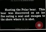 Standbild Polar Bear Jagd Herschel Island Arktischen Ozean, 1915, aus Sekunde 8 historischem Filmmaterial Videoclip 65675020856