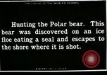 Standbild Polar Bear Jagd Herschel Island Arktischen Ozean, 1915, aus Sekunde 17 historischem Filmmaterial Videoclip 65675020856