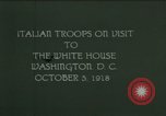 Image of Italian Alpines (Alpini) Washington DC USA, 1918, second 1 stock footage video 65675020881