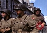 Immagine di Bandiera cerimonia di presentazione Cherbourg Normandia Francia, 1944, secondo 19 filmato di repertorio 65675020906