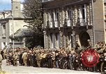 Immagine di Bandiera cerimonia di presentazione Cherbourg Normandia Francia, 1944, secondo 24 filmato di repertorio 65675020906