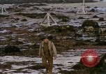 Standbild alliierten Truppen Förderung durch Ruinen und Strand Hindernisse Valognes Frankreich, 1944, aus Sekunde 53 historischem Filmmaterial Videoclip 65675020907
