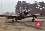 Image of P-47 and P-38 aircraft operating from St.Mere Eglise Saint Mere Eglise France, 1944, second 9 stock footage video 65675020911