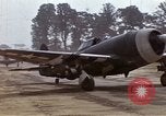 Image of P-47 and P-38 aircraft operating from St.Mere Eglise Saint Mere Eglise France, 1944, second 11 stock footage video 65675020911