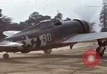 Image of P-47 and P-38 aircraft operating from St.Mere Eglise Saint Mere Eglise France, 1944, second 17 stock footage video 65675020911