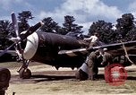 Image of P-47 and P-38 aircraft operating from St.Mere Eglise Saint Mere Eglise France, 1944, second 22 stock footage video 65675020911