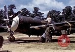 Image of P-47 and P-38 aircraft operating from St.Mere Eglise Saint Mere Eglise France, 1944, second 24 stock footage video 65675020911