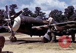 Image of P-47 and P-38 aircraft operating from St.Mere Eglise Saint Mere Eglise France, 1944, second 25 stock footage video 65675020911