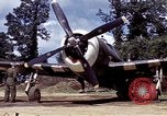 Image of P-47 and P-38 aircraft operating from St.Mere Eglise Saint Mere Eglise France, 1944, second 30 stock footage video 65675020911