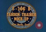 Standbild F-106B Tandem Trainer Fort Worth Texas USA, 1956, aus Sekunde 5 historischem Filmmaterial Videoclip 65675020954