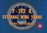 Standbild F-102A Edwards Air Force Base California USA, 1956, aus Sekunde 3 historischem Filmmaterial Videoclip 65675020955