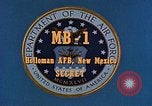 Standbild MB-1 Rakete Holloman Air Force Base New Mexico USA, 1956, aus Sekunde 5 historischem Filmmaterial Videoclip 65675020956