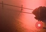 Image of Golden Gate bridge at sunset San Francisco California USA, 1967, second 1 stock footage video 65675020978