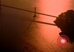 Image of Golden Gate bridge at sunset San Francisco California USA, 1967, second 7 stock footage video 65675020978