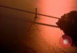 Image of Golden Gate bridge at sunset San Francisco California USA, 1967, second 8 stock footage video 65675020978