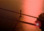 Image of Golden Gate bridge at sunset San Francisco California USA, 1967, second 15 stock footage video 65675020978