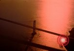 Image of Golden Gate bridge at sunset San Francisco California USA, 1967, second 19 stock footage video 65675020978