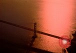 Image of Golden Gate bridge at sunset San Francisco California USA, 1967, second 20 stock footage video 65675020978