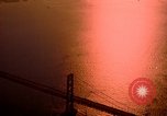 Image of Golden Gate bridge at sunset San Francisco California USA, 1967, second 25 stock footage video 65675020978