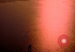 Image of Golden Gate bridge at sunset San Francisco California USA, 1967, second 28 stock footage video 65675020978