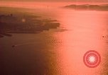 Image of Golden Gate bridge at sunset San Francisco California USA, 1967, second 42 stock footage video 65675020978