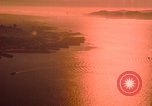 Image of Golden Gate bridge at sunset San Francisco California USA, 1967, second 44 stock footage video 65675020978