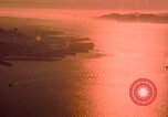 Image of Golden Gate bridge at sunset San Francisco California USA, 1967, second 45 stock footage video 65675020978