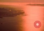 Image of Golden Gate bridge at sunset San Francisco California USA, 1967, second 46 stock footage video 65675020978