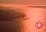 Image of Golden Gate bridge at sunset San Francisco California USA, 1967, second 51 stock footage video 65675020978