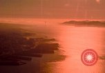 Image of Golden Gate bridge at sunset San Francisco California USA, 1967, second 59 stock footage video 65675020978