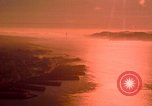 Image of Golden Gate bridge at sunset San Francisco California USA, 1967, second 60 stock footage video 65675020978