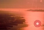Image of Golden Gate bridge at sunset San Francisco California USA, 1967, second 61 stock footage video 65675020978