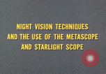 Image of Starlight scope United States USA, 1969, second 14 stock footage video 65675020987
