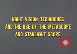Image of Starlight scope United States USA, 1969, second 15 stock footage video 65675020987