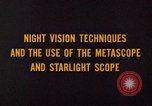 Image of Starlight scope United States USA, 1969, second 18 stock footage video 65675020987