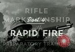 Image rifle marksmanship Formation United States USA, 1943, de la seconde 29 séquences d'archives historiques vidéo 65675020996