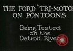 Image of Ford Tri Motor Detroit Michigan USA, 1927, second 3 stock footage video 65675021027