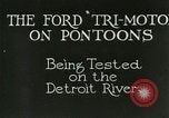 Image of Ford Tri Motor Detroit Michigan USA, 1927, second 4 stock footage video 65675021027