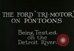 Image of Ford Tri Motor United States USA, 1927, second 3 stock footage video 65675021052