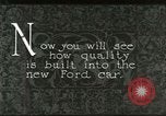 Immagine di Parti di auto Ford United States USA, 1927, secondo 4 filmato di repertorio 65675021055