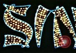 Image of Times Square neon lights in rain New York City USA, 1954, second 50 stock footage video 65675021110