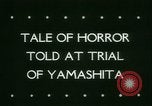 Immagine di General Yamashita trial Manila Filippine, 1945, secondo 5 filmato di repertorio 65675021164
